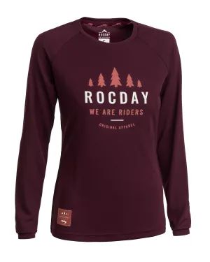 Dámský dres na kolo Rocday Patrol WMS Burgundy