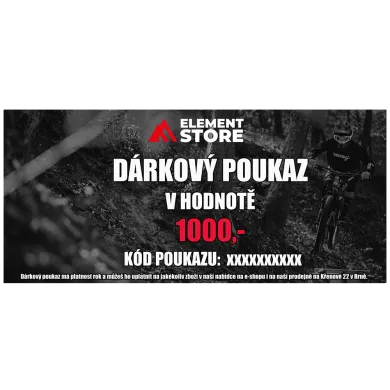 Levně Dárkový poukaz ElementStore v hodnotě 1000 Kč