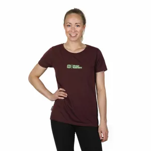 Horsefeathers dámské triko Leila logo na hrudi burgundy