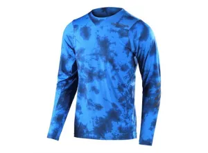 Skyline LS Jersey - Tie Dye Slate Blue