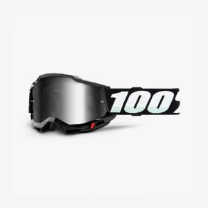 100% ACCURI 2 Goggle Black - Mirror Silver Lens
