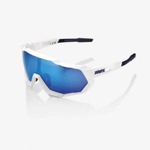 Brýle 100% SPEEDTRAP - Matte White HiPER® Blue Multilayer