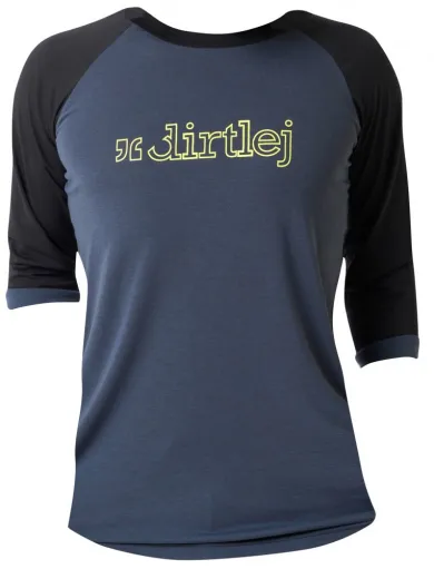 Dres na kolo Dirtlej Mountee men Steel blue/Lime XL Černá male