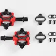 Bontrager pedály Comp MTB červené destičky a šrouby