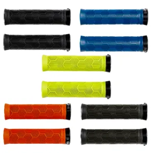 Bontrager gripy XR Trail Elite černá modrá žlutá oranžová