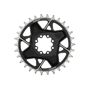 Jednopřevodník SRAM T-TYPE 34T pro přímou montáž 3mm Offset Eagle (součástí balení 8 šroubů) Black - X0 D1