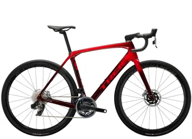 Levně TREK DOMANE SLR 9 AXS Gen 4 Metallic Red Smoke to Red Carbon Smoke 2024 58