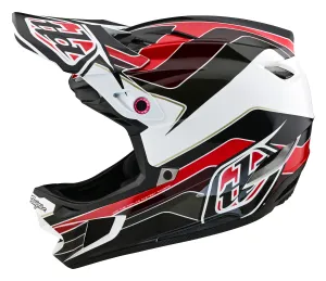 Troy Lee Designs D4 Polyacrylite MIPS Helmet, Block, charcoal/red