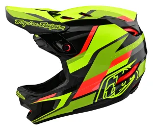 Troy Lee Designs D4 Carbon MIPS Helmet, Omega, black/yellow
