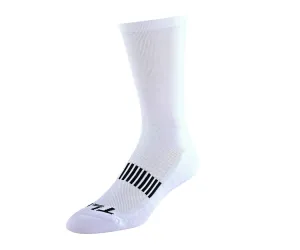 Ponožky Troy Lee Designs Signature Perfomance Socks, bílá