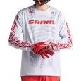 Troy Lee Designs dres Sprint SRAM Shifted bílá