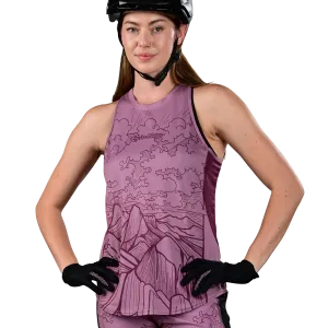 Dámský top Troy Lee Designs Womens Luxe Tanktop, Micayla Gatto, rosewood