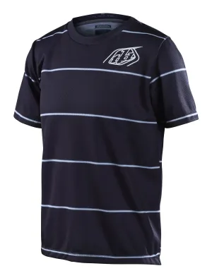 Dětský dres Troy Lee Designs Flowline SS Jersey, Revert, black, youth 