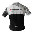 Santini cyklistický dres Elementstore bílá černá