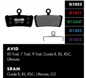 Galfer Brzdové destičky FD459 černá