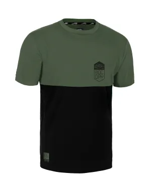 Rocday pánský dres s krátkým rukávem Double V2, Black/Green