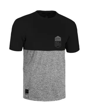 Rocday pánský dres s krátkým rukávem Double V2, Black/Melange