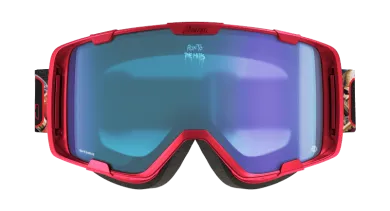 ElementStore - 2301010408-Parker Goggle (mtb)-RED_ IRON MAIDEN EDDIES_ BLUE CHROME-front