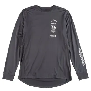 Troy Lee Designs Ruckus Ride Dres s dlouhým rukávem, Destroy, karbon
