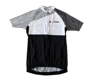 Trek cyklistický dres Santini bílá černá