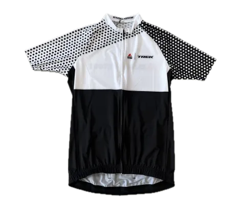 Trek cyklistický dres Santini bílá černá