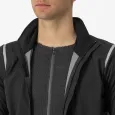 Castelli cyklistická bunda Alpha Doppio RoS černá stříbrná
