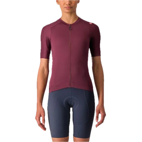 Castelli dámský cyklistický dres Espresso Deep Bordeaux