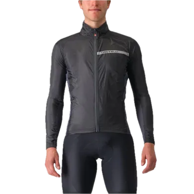 ElementStore - Castelli větrovka Squadra Stretch, Light Black/Dark Gray