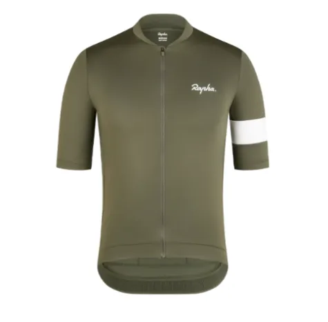 Rapha pánský cyklistický dres Core olivově zelená