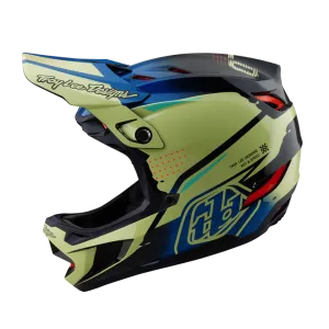 Troy Lee Designs Integrální helma D4 Composite MIPS, Drip, glo yellow