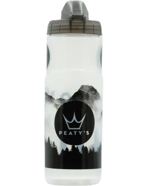 Peaty's láhev na kolo Fidlock Lockin Mountains průhledná 600 ml