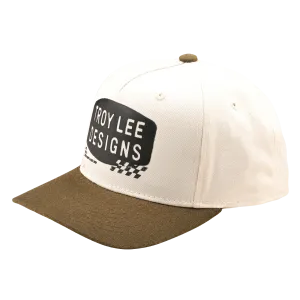 Troy Lee Designs kšiltovka, Stamp, Vintage White/Olive