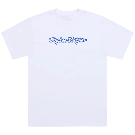 Troy Lee Designs tričko Signature bílé