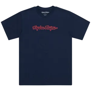 Troy Lee Designs Pánské Tričko, Signature, Navy