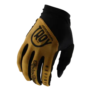 Troy Lee Designs Rukavice Flowline, Eyez, gold