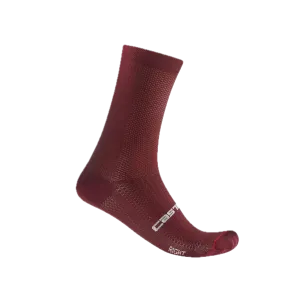 Castelli unisex cyklistické ponožky Espresso 18, Deep Bordeaux