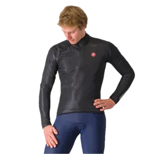Castelli pánská cyklistická bunda Squall Shell, Light Black/Silver Gray