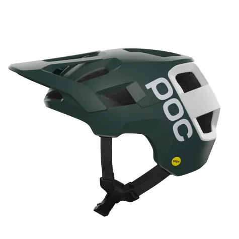 POC cyklistická přilba Kortal Race MIPS Pargasite Green Matt Hydrogen White Matt