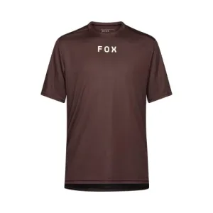 Fox pánský dres s krátkým rukávem Ranger Ss Jersey Wordmark, Cocoa