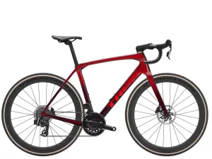 Trek Domane SLR 7 AXS Gen 4  Metallic Red Smoke to Red Carbon Smoke