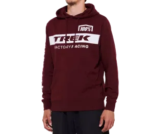 Trek mikina s kapucí 100% Factory Racing červená
