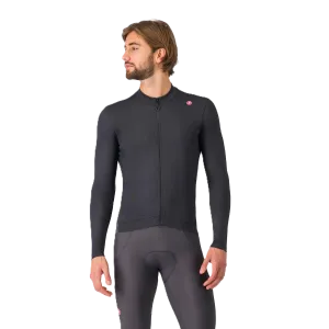 Castelli pánský cyklistický termo dres, Espresso, light black