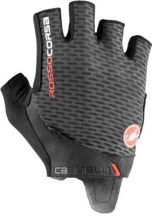 Castelli cyklistické rukavice Rosso Corsa Pro V dark gray