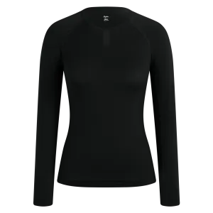 Rapha dámské spodní cyklistické tričko s dlouhým rukávem Merino, černé