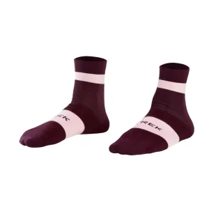 Závodní cyklistické ponožky Trek Quarter Mulberry