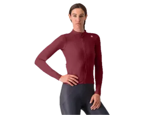 Castelli dámský dres Espresso Thermal Deep Bordeaux