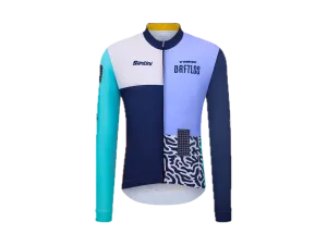 Santini cyklistický dres s dlouhým rukávem Driftless tmavě modrý