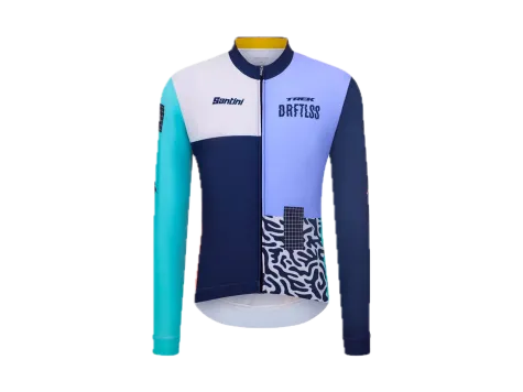 Santini cyklistický dres s dlouhým rukávem Driftless tmavě modrý